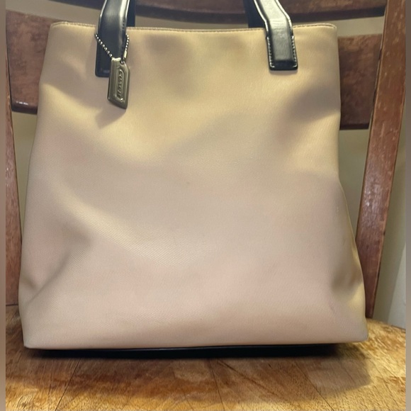 Tan and Black Coach Purse - Picture 9 of 10